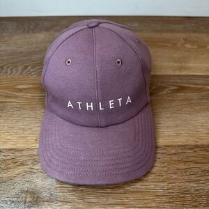 Athleta Triumph Kinetic Dark Sugarplum Mauve Adjustable Women's Cap Hat, OS